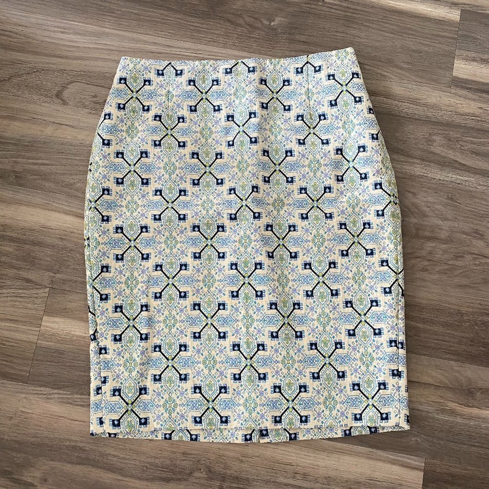 The Limited Patterned Pencil Skirt